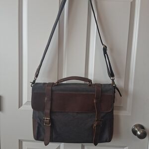 Stylish Gray and Brown Men's Bag